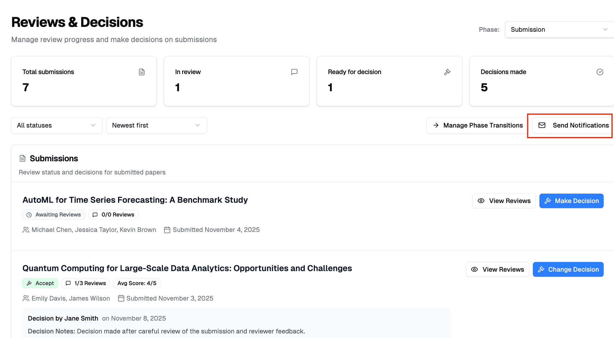 Find Notification Button