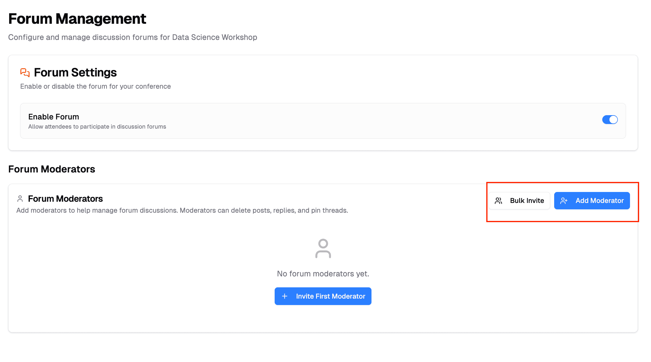 Add Moderator Buttons
