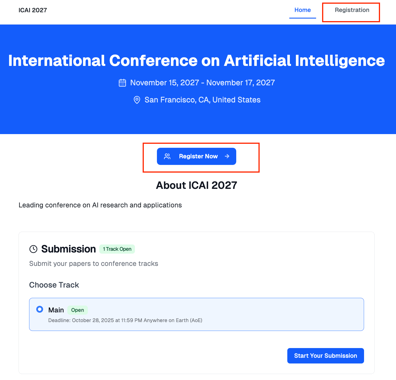publish registration