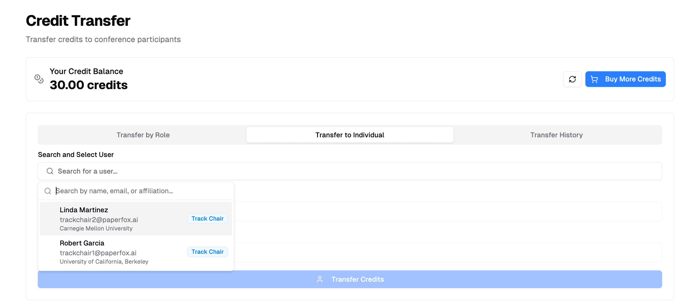 Transfer to Individual
